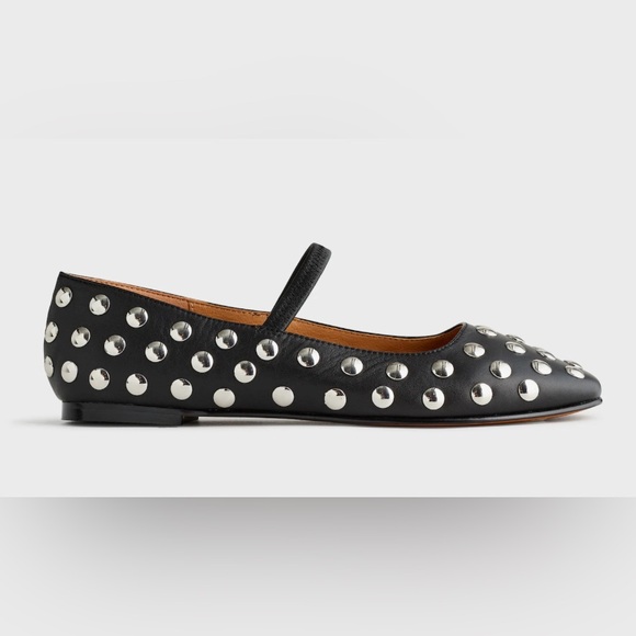 Madewell | Studded Greta Ballet Flat 🖤 - Picture 2 of 6